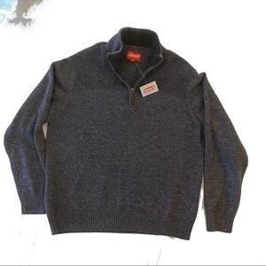 XXL Mans Coleman QTR Zip Charcoal Sweater New With Tag